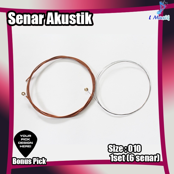 SENAR GITAR AKUSTIK BRONZE 010 (LOKAL PREMIUM)-  ACOUSTIC BRONZE STRINGS 80/20
