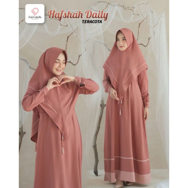 ZAINS daily Hijab Set gamis Hafshah Daily