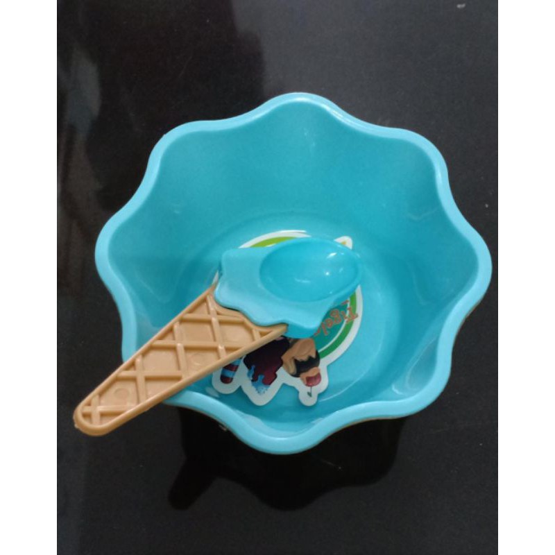 Ice cream bowl mangkok ice cream spoon set montessori bowl snack