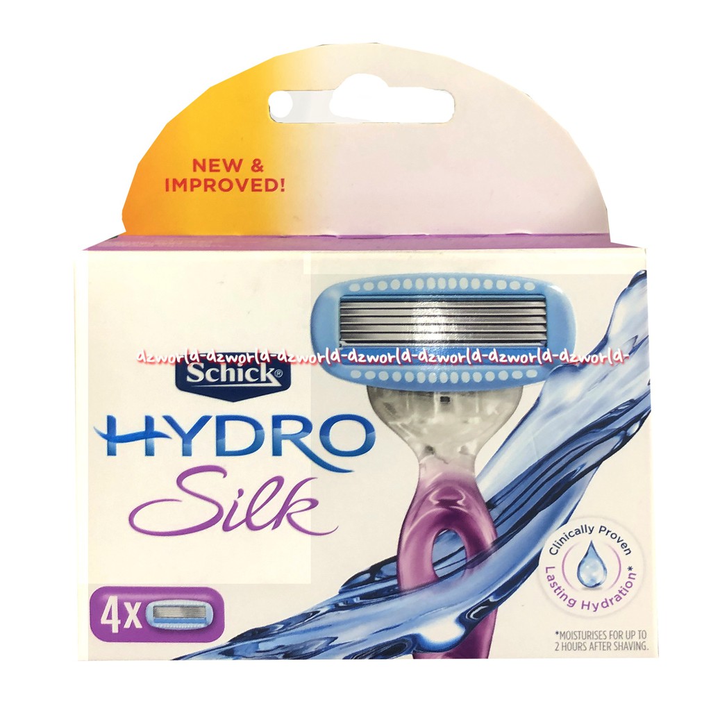 Schick Hydro Silk 4Pcs Refill Isi Ulang Pisau Cukur Wanita Shick