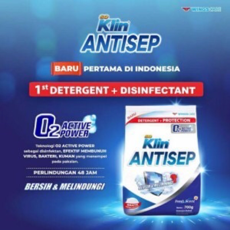 So Klin ANTISEP 248  gr Detergent Bubuk 248Disinfektan Pakaian