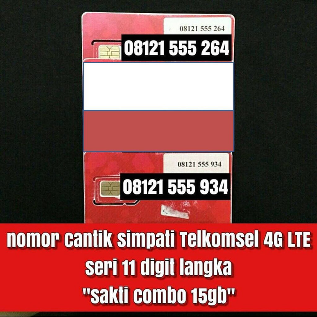 simpati 11 digit kartu perdana nomor cantik telkomsel 4G sakti combo