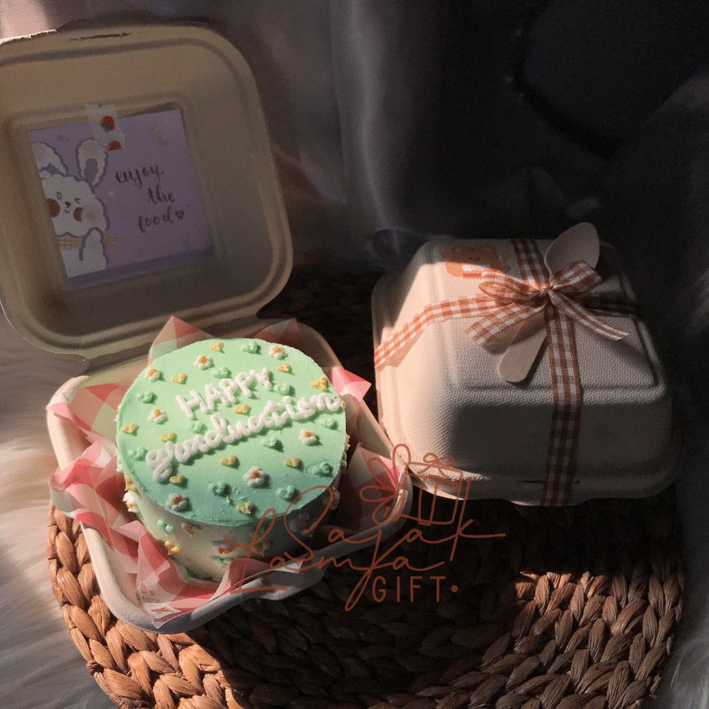 Korean Lunch Box Cake Hanya untuk Kab. dan kota BANDUNG  | MINI CAKE for BIRTHDAY