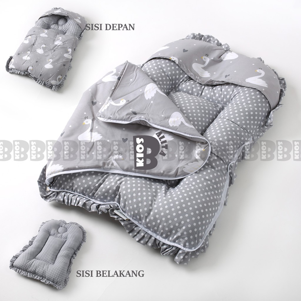 BABY SLEEPING BAG - KASUR TEMPAT TIDUR BAYI / SELIMUT TOPI KASUR BAYI RESLETING TERMURAH