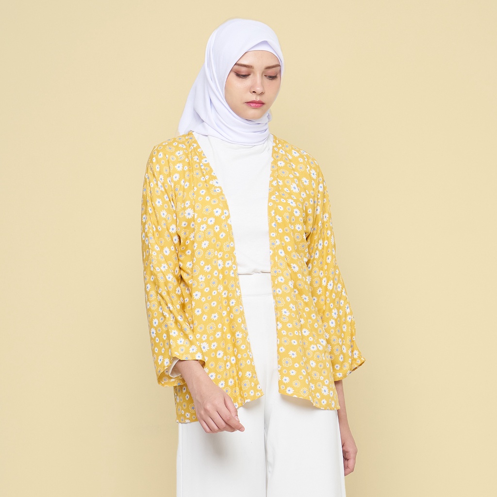 Yellow Sunflower Cardigan Kimono Outer Kardigan Outerwear outwear Outter Outher by Clorelive