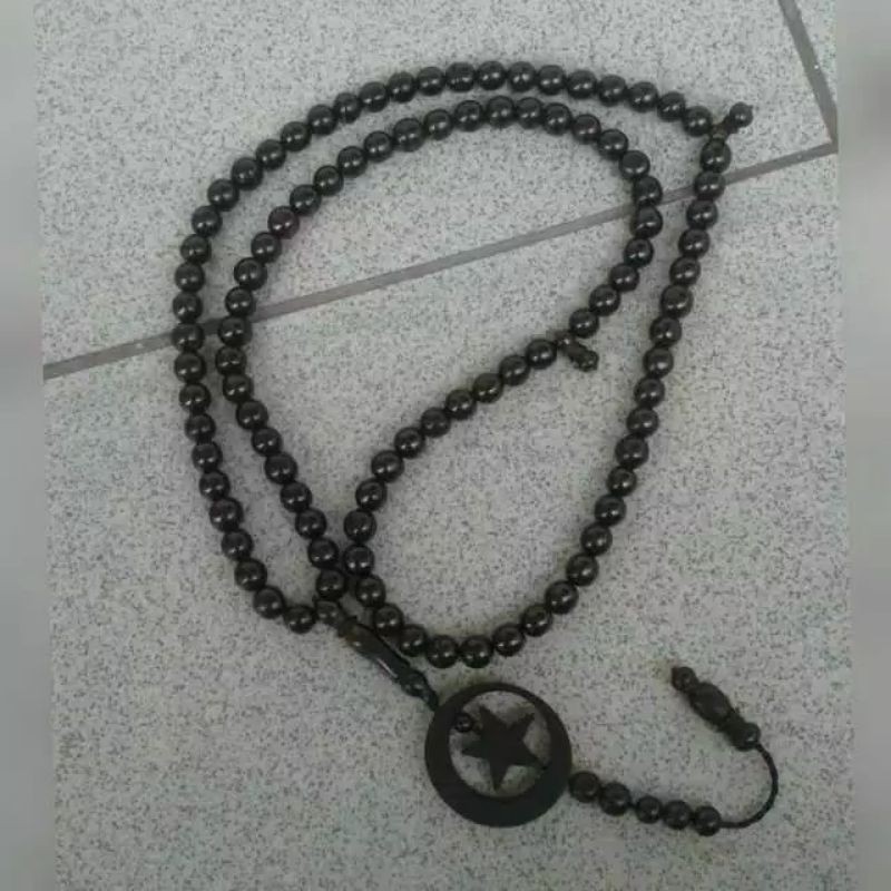 TASBIH 99 BULAT KAUKAH KOKKA ASLI BULAN BINTANG