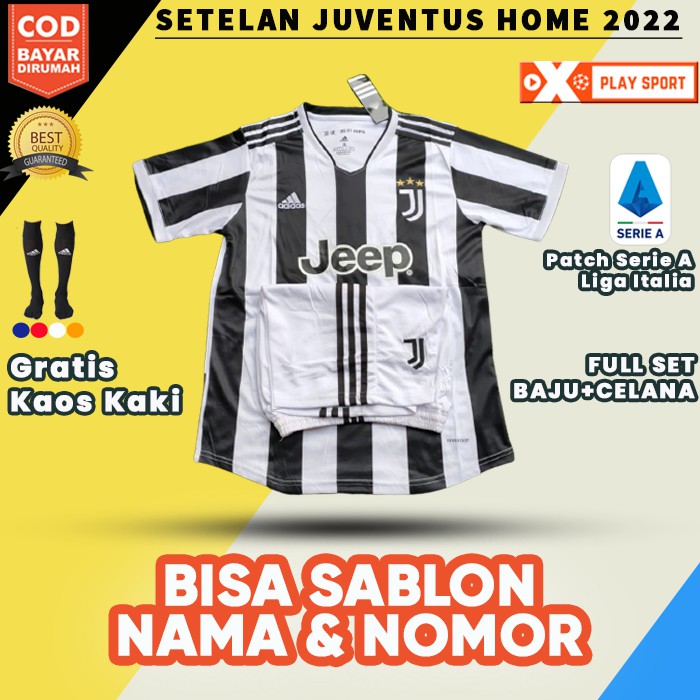 SETELAN JERSEY JUPPENNTUSS 2022 FULLSET HOME FULL PATCH TERBARU KUALITAS JAMINAN IMPOR PREMIUM