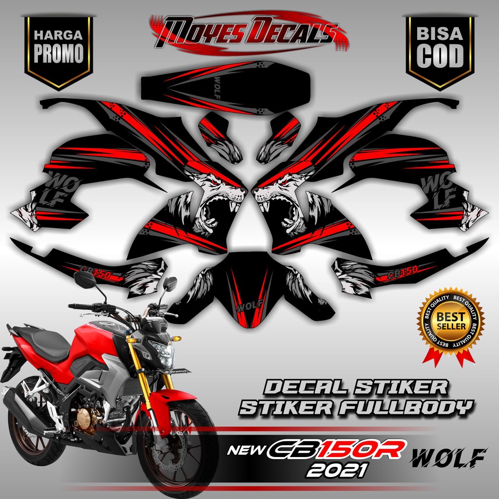 Decal Sticker/Striping CB150R Fullbody 2021 - Decal Cb150R Fullbody