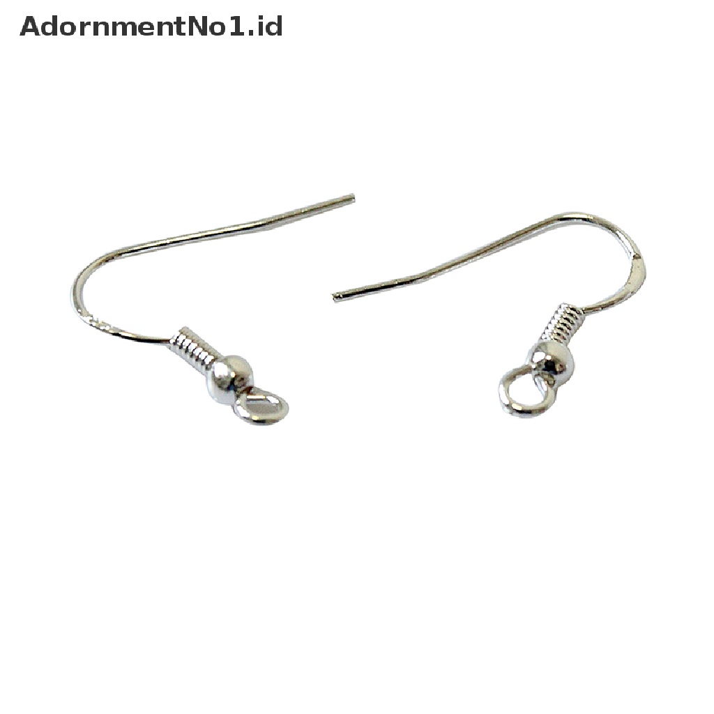 (AdornmentNo1) 100pcs / Set Kait Anting Gantung Bahan Sterling silver 925 Untuk Perhiasan DIY