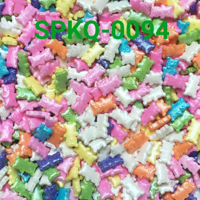 

SPKQ-0094 SPRINKLES SPRINKLE SPRINKEL 250GR TEDDY BEAR BERUANG OBRAL DISKON