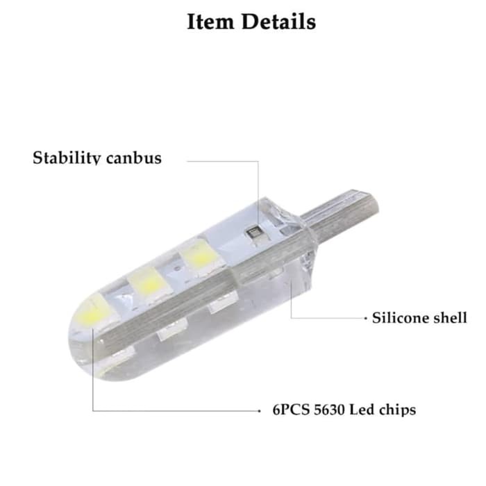 T10 CRYSTAL JELLY LAMPU LED SENJA MOTOR MOBIL 1 PCS