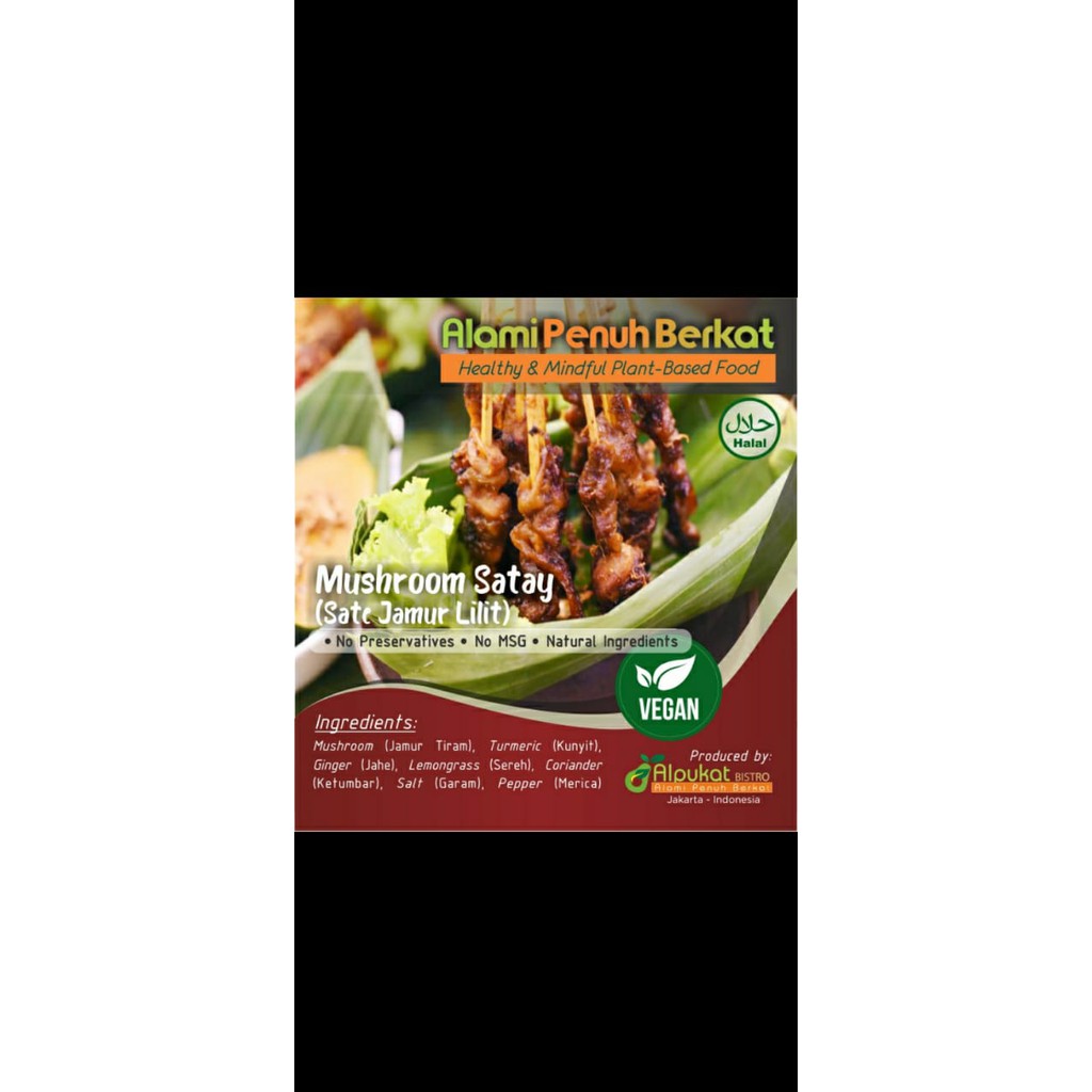 

Mushroom Satay (sate jamur lilit)