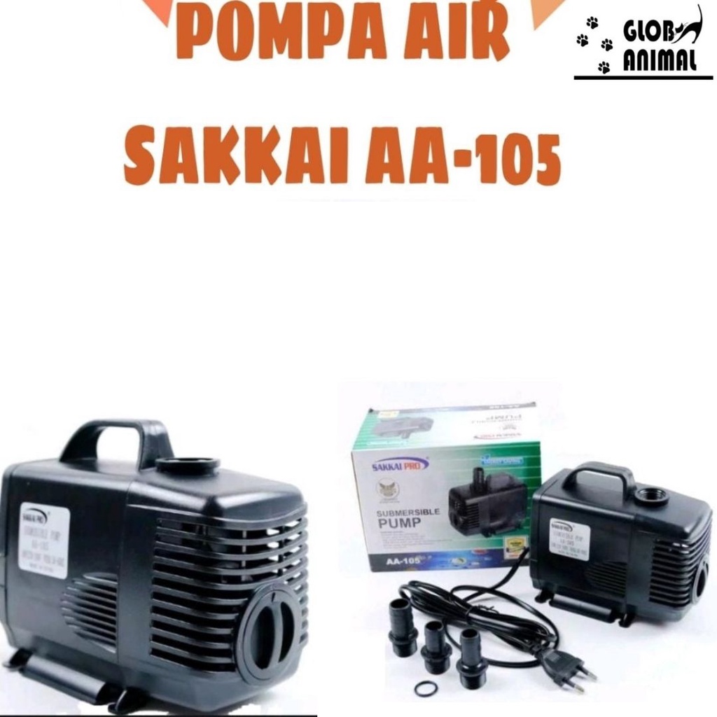 SAKKAI PRO AA-105 POMPA AIR CELUP WATER PUMP AQUARIUM KOLAM MANCUR