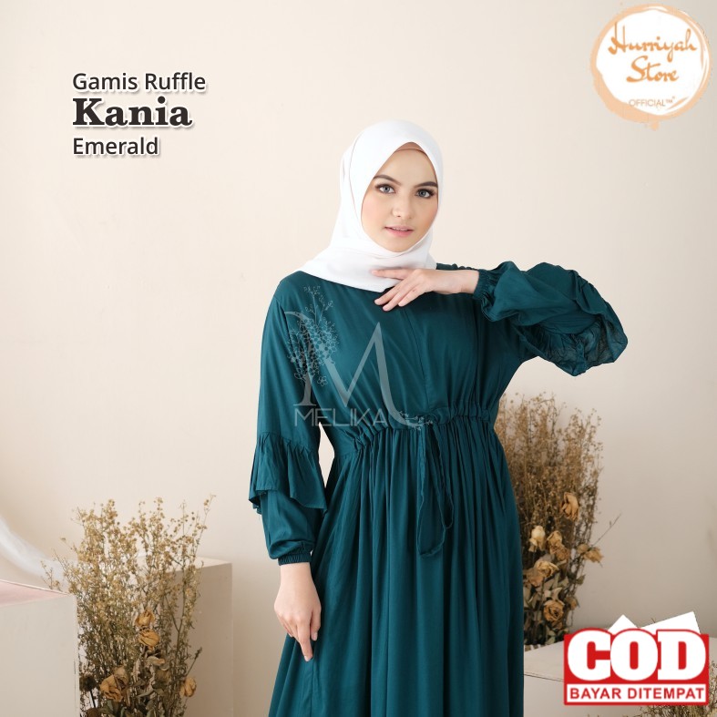 [COD] HURRIYAH GAMIS HOME DRESS DEWASA RAYON RUFFLE KANIA TASIKMALAYA