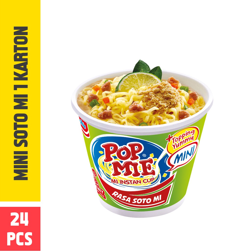 Pop Mie Mini Kuah Rasa Soto 1 Dus-24pcs 960gr | Shopee Indonesia