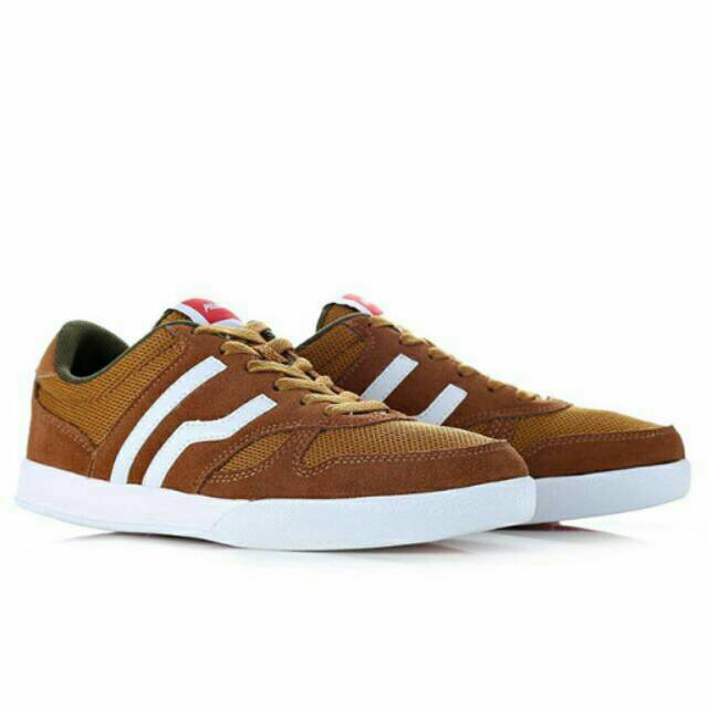 Sepatu Sneakers Piero Falcon -  Brown/White