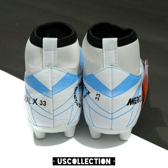 Sepatu Sepak Bola Anak Nike Mercurial X Cr7 Soccer Kids Putih Biru Swoosh Hitam Shopee Indonesia