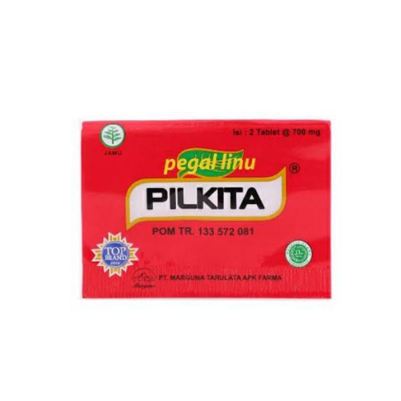 [BISA COD] Pilkita tablet pegal linu ECER 1 strip isi 2 tablet suplemen herbal pegal linu nyeri otot VITAMIN_KU