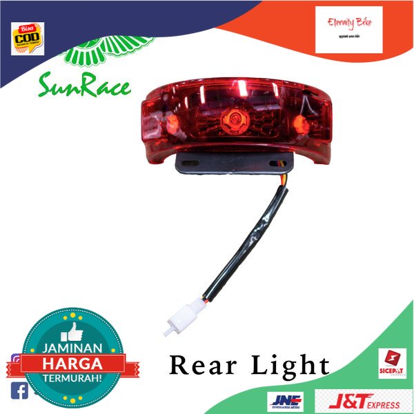 LAMPU REM - TAIL LAMP - LAMPU BELAKANG SEPEDA LISTRIK SUNRACE & RICHEY