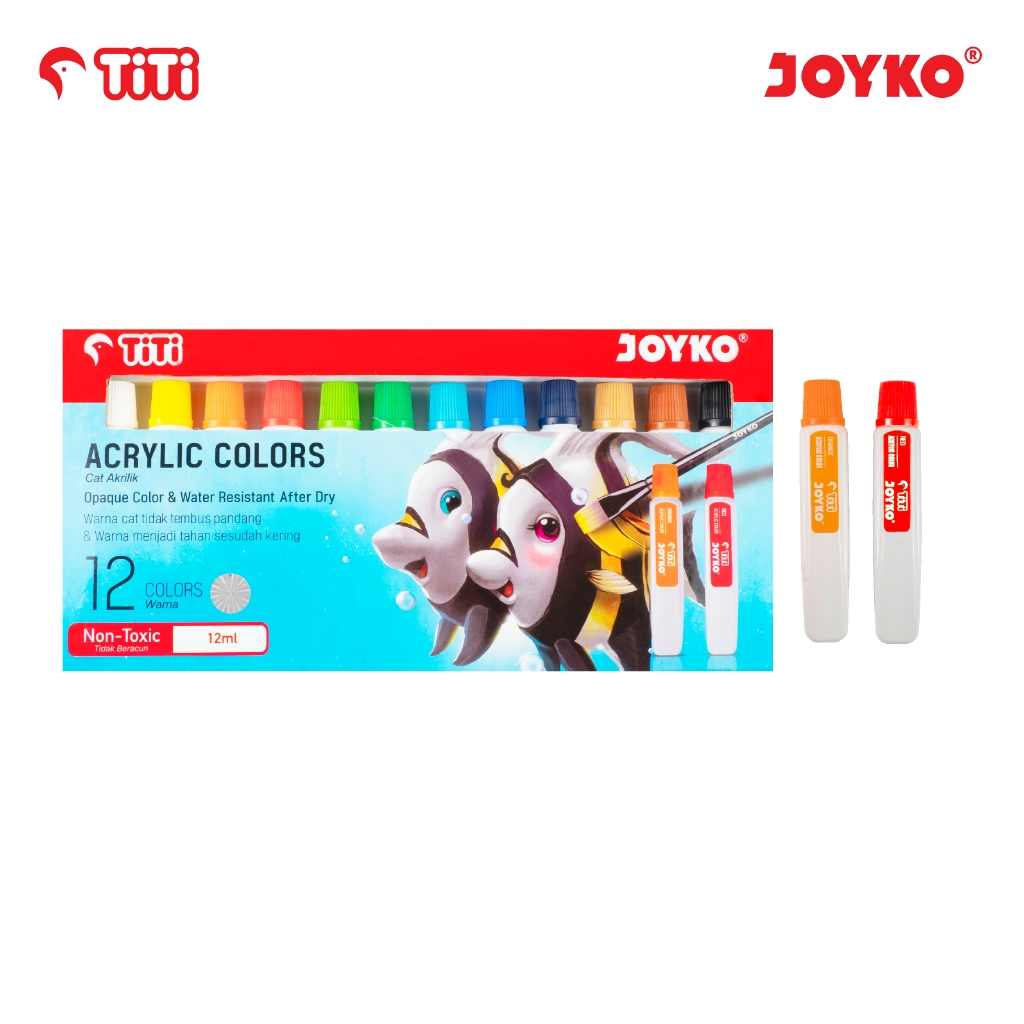 

Acrylic Color Cat Akrilik Joyko TiTi ACC-12ML-12 Warna Colors