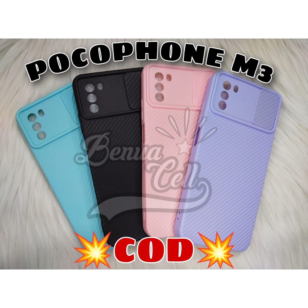 POCO M3 SOFTCASE SLIDING KAMERA CASE SLIDE CAMERA POCOPHONE M3 - BC