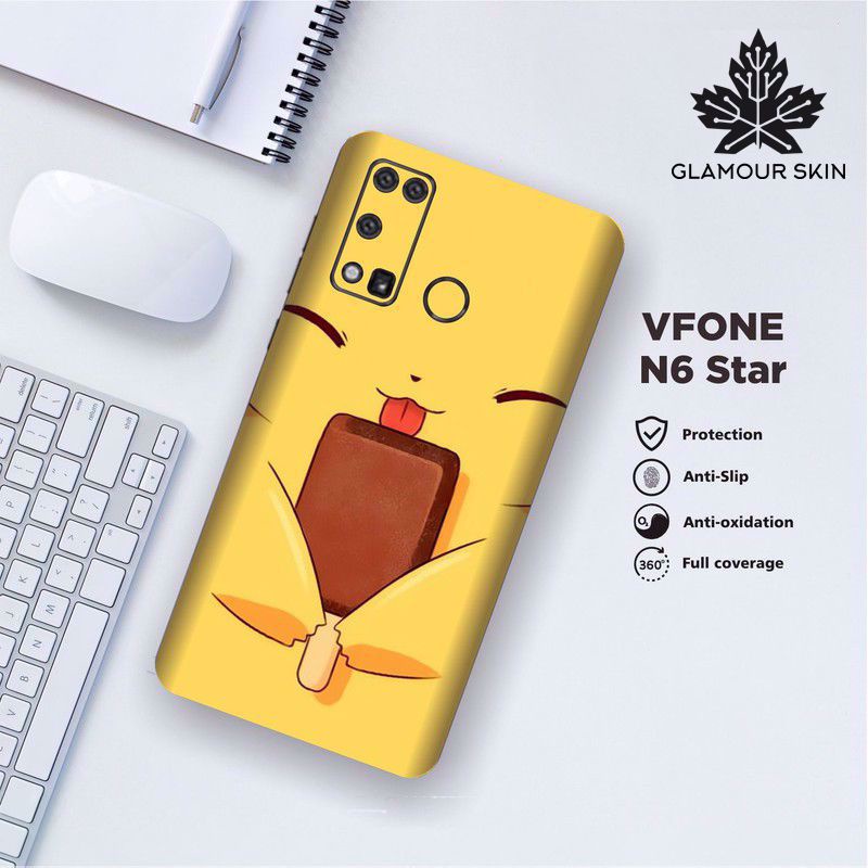 *(Dapat2PCS)* VFONE N6 STAR Garskin Case/Stiker Protector Motif PIKACHU