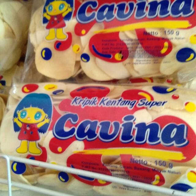 Keripik kentang cavina 150g