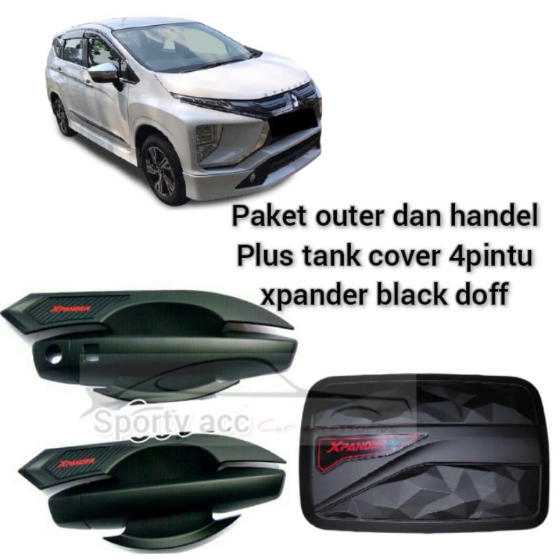 paket outer dan handel plus tank cover xpander black doff