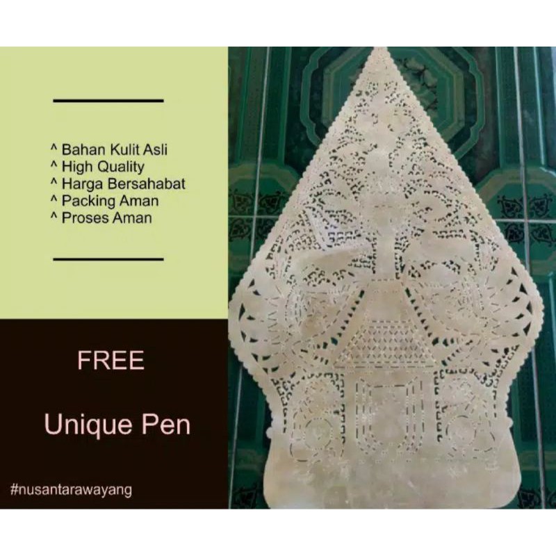 Wayang Kulit Gunungan Putihan Belum Cat