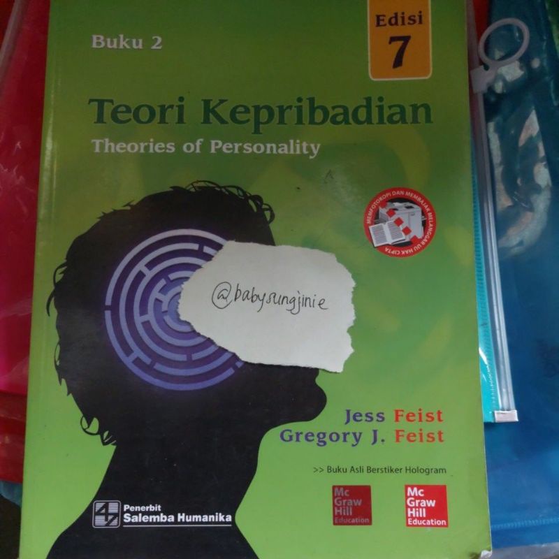 (@babysungjinie) Buku Bekas Psikologi Teori Kepribadian Feist and Feist Buku Dua