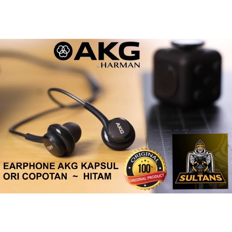 PROMO HANDSFREE ORIGINAL AKG KAPSUL COPOTAN HITAM FEEL THE REAL HIGH QUALITY MUSIC AUDIO SYSTEM