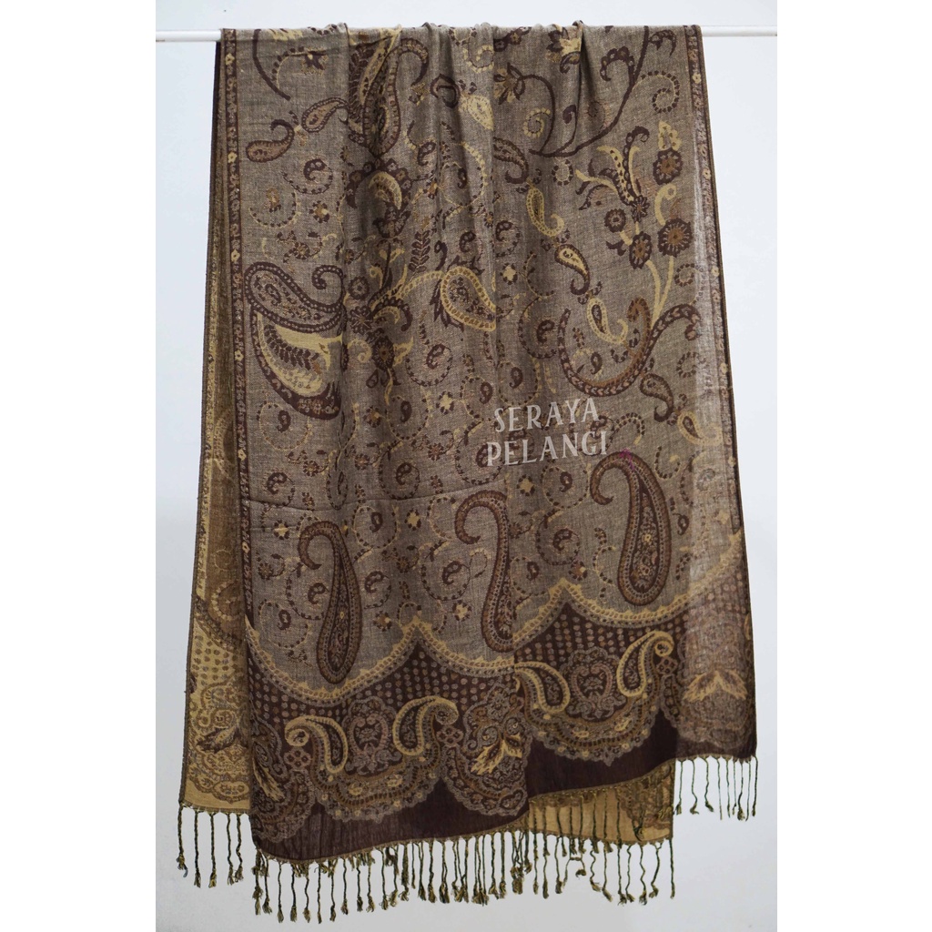 Pashmina Cashmere Keong 04 | Selendang | Scarf | Syal | Shawl | Pasmina Kashmir | Souvenir | Hadiah Ulang Tahun | Birthday Gift | Aksesoris Fashion Wanita | Import Quality | Grosir Murah | Luxury Scarf