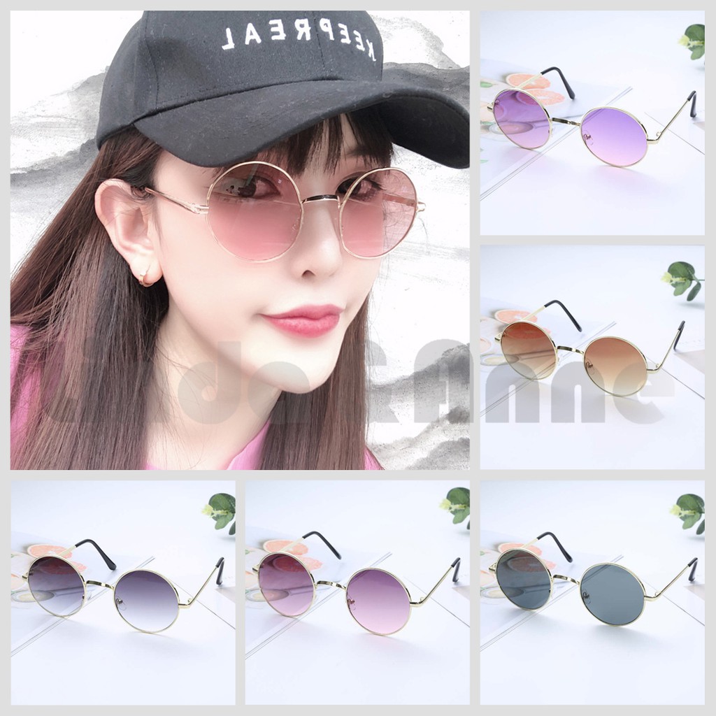 Frame Kacamata Bulat Wanita Dan Pria Varian Warna Fashion Korean Style / Kacamata Unisex Bulat Impor