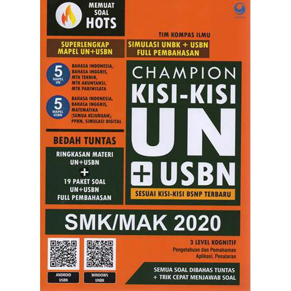 BUKU CHAMPION KISI-KISI UN USBN SMK MAK 2020 UJIAN NASIONAL SMK 2020