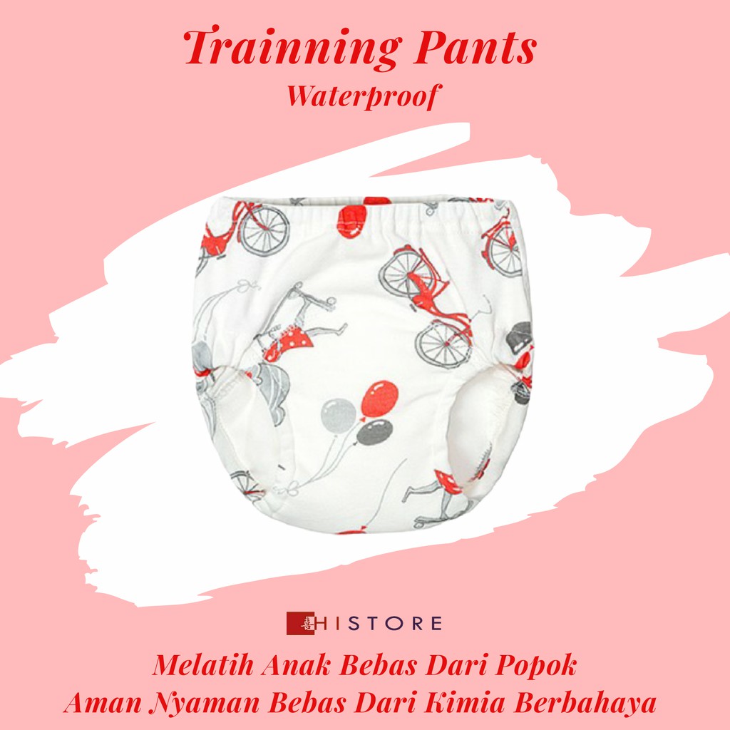 TRAINNING PANTS DOUBLE SIDES TPU WATERPROOF BAHAN PREMIUM