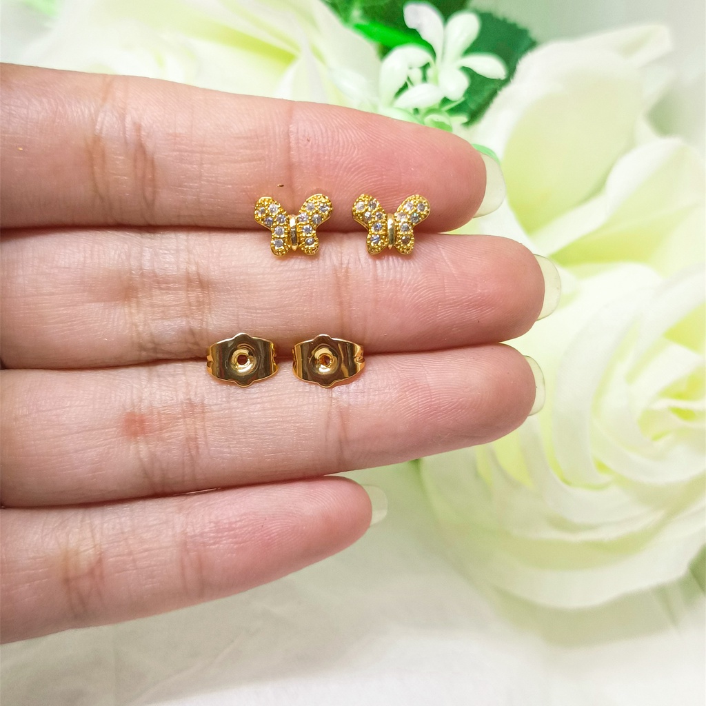 Earring Anting Fashion Wanita xuping perhiasan lapis Emas 24k