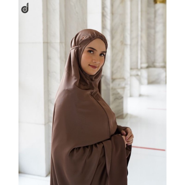 KALA PRAYER BROWN SET MUKENA DAN SAJADAH ORIGINAL BY DEENAY
