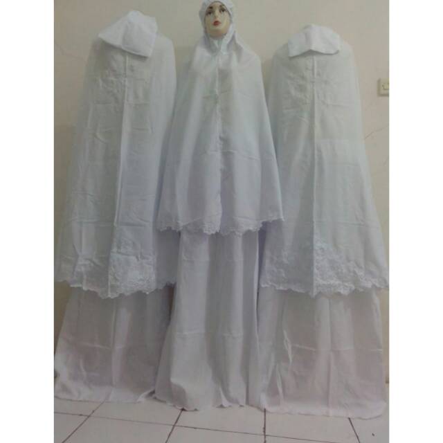 Mukena BSY Bordir Putih