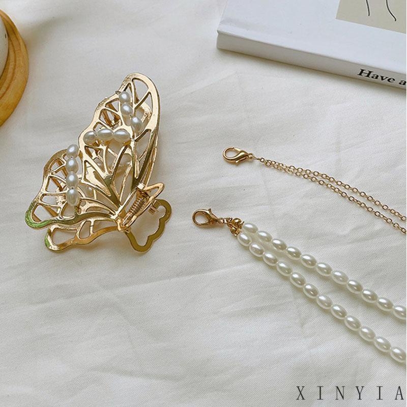 【COD】Jepit Rambut Butterfly Bentuk Hair Clips Kupu-Kupu Bahan Metal Ukuran Besar Korea Hair Pins Accessories