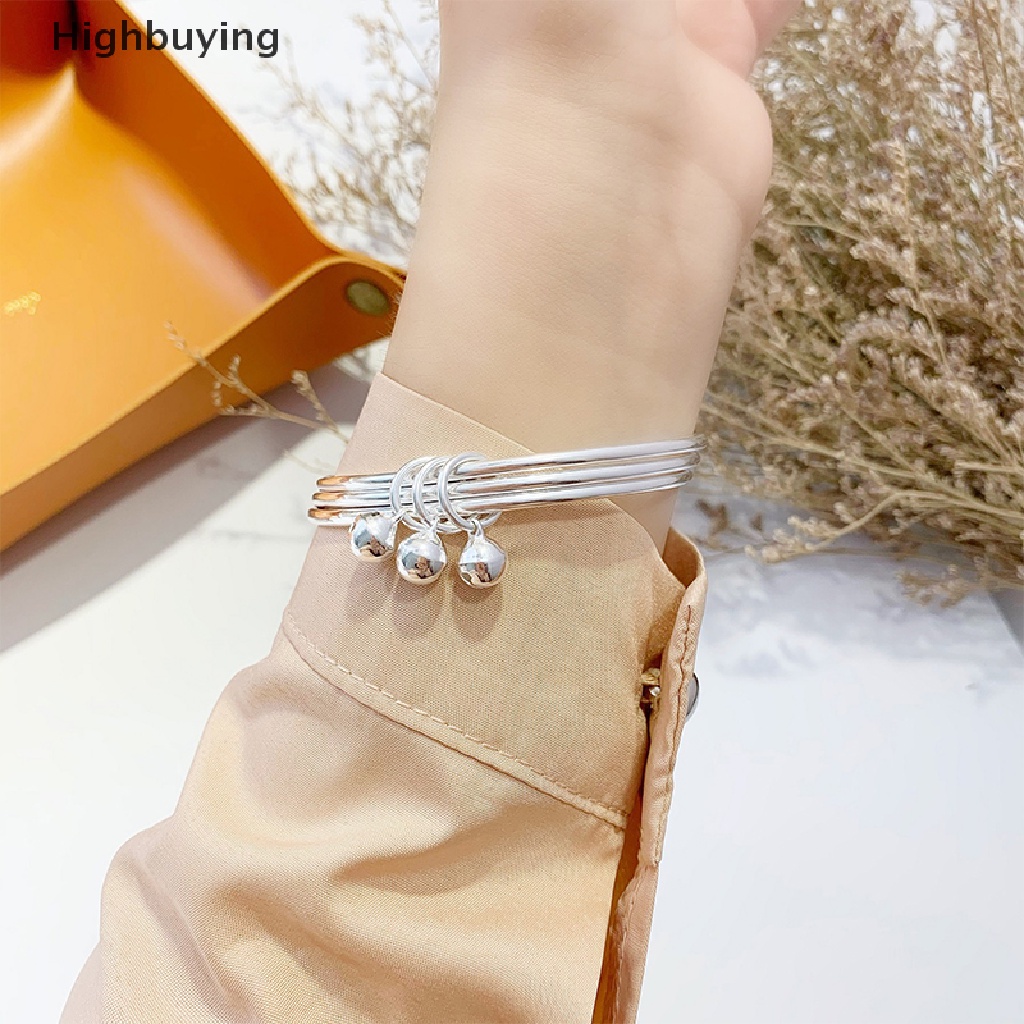 Hbid Gelang Tangan Lapis Silver Adjustable Untuk Wanita Glory