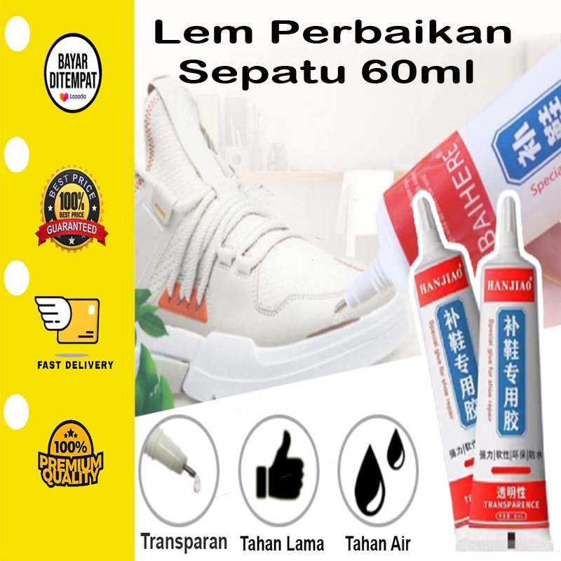 [BISA COD] Lem Sepatu BAIHERE Lem Perbaikan Sepatu Kuat Tahan Air 50ml Lem Penambal Penguat Sepatu