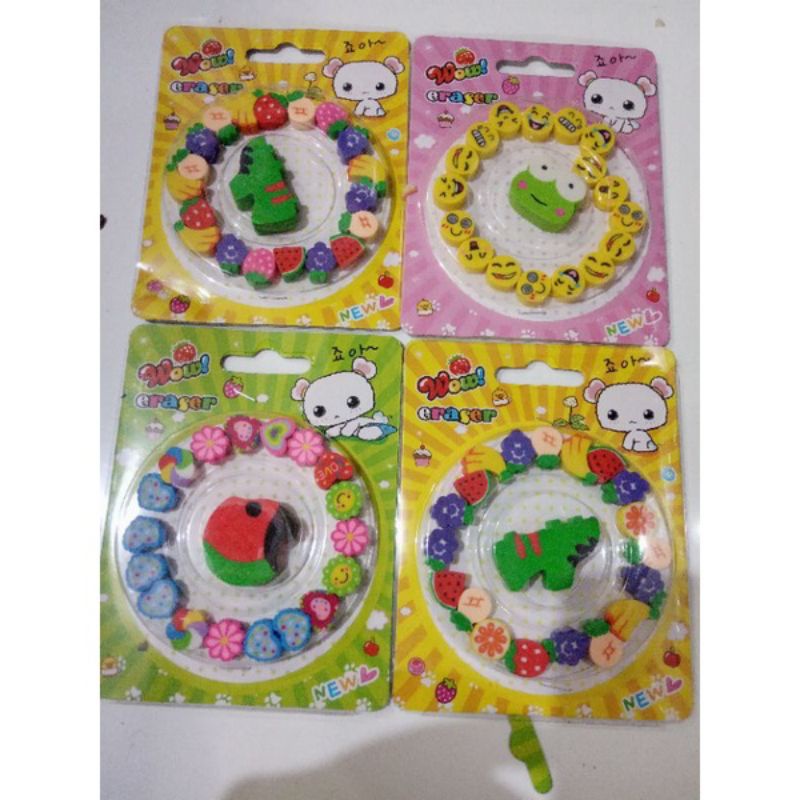 

Penghapus Lingkar Karakter Lucu 20 pcs