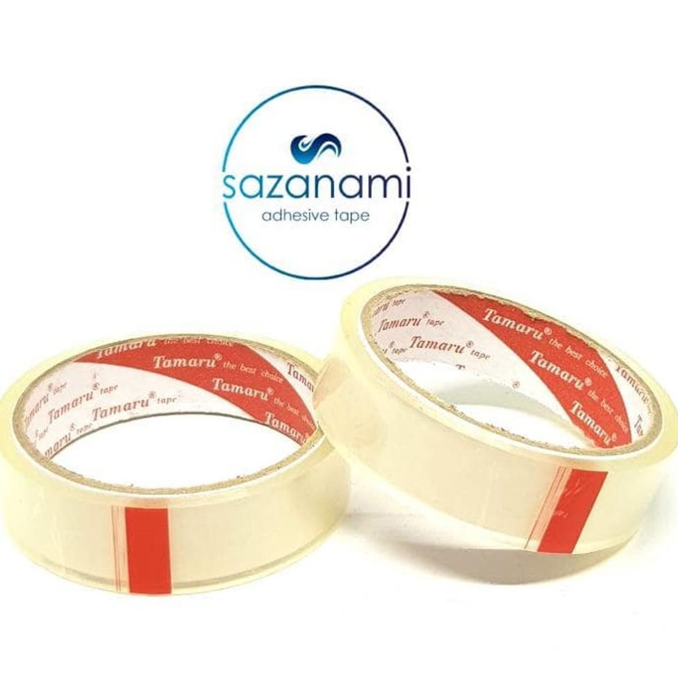 

TERMURAH Isolasi Tamaru 24MM 1 Inch X 40Y ISI 1 LUSIN Isolasi selotip bening 24mm