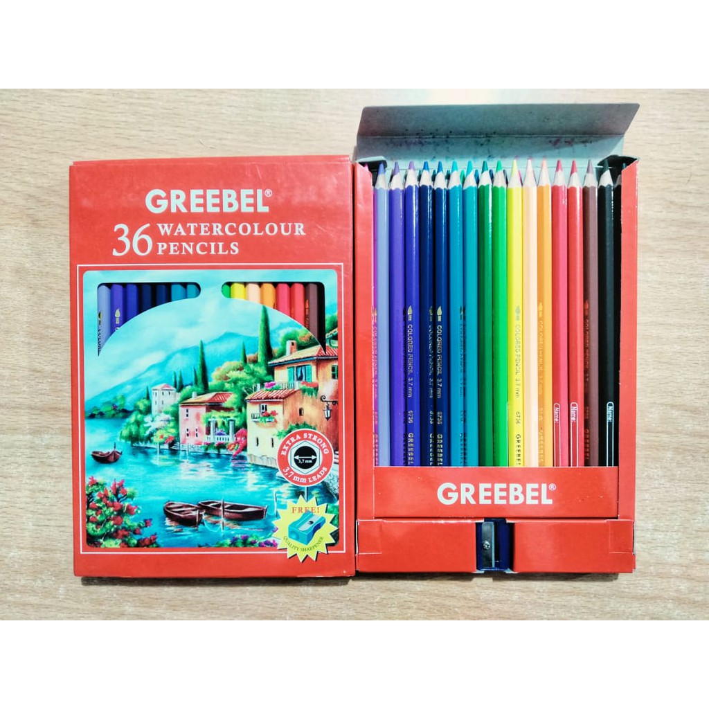 

Greebel Water Colour Pencils 36 (warna) / Pensil Warna Greebel 36 W