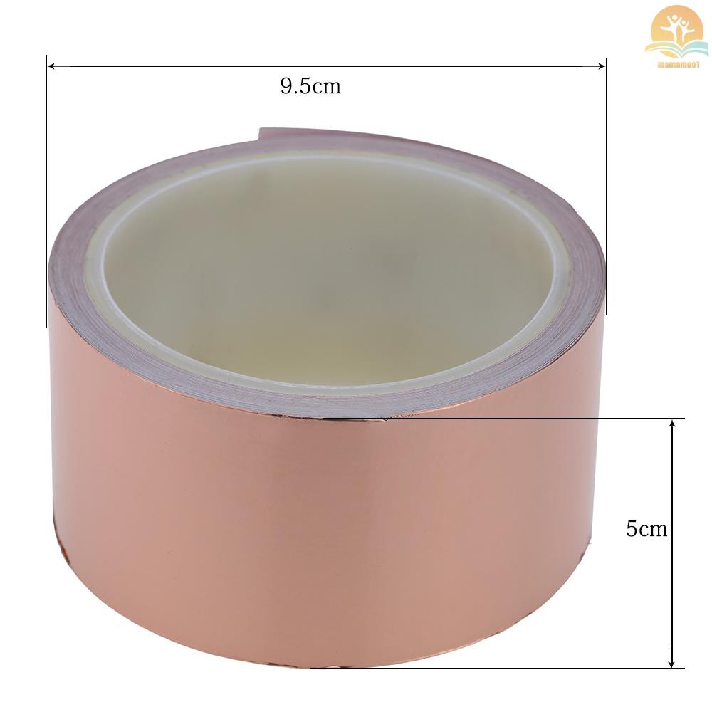 50mm * 10m One Side Copper Foil Tape EMI Shielding Single Conductive Adhesive for Guitar