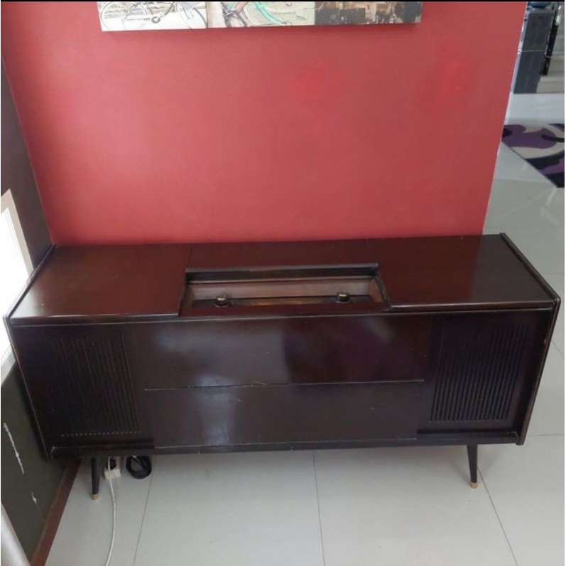 Radio turntable cabinet nordmende jumbo