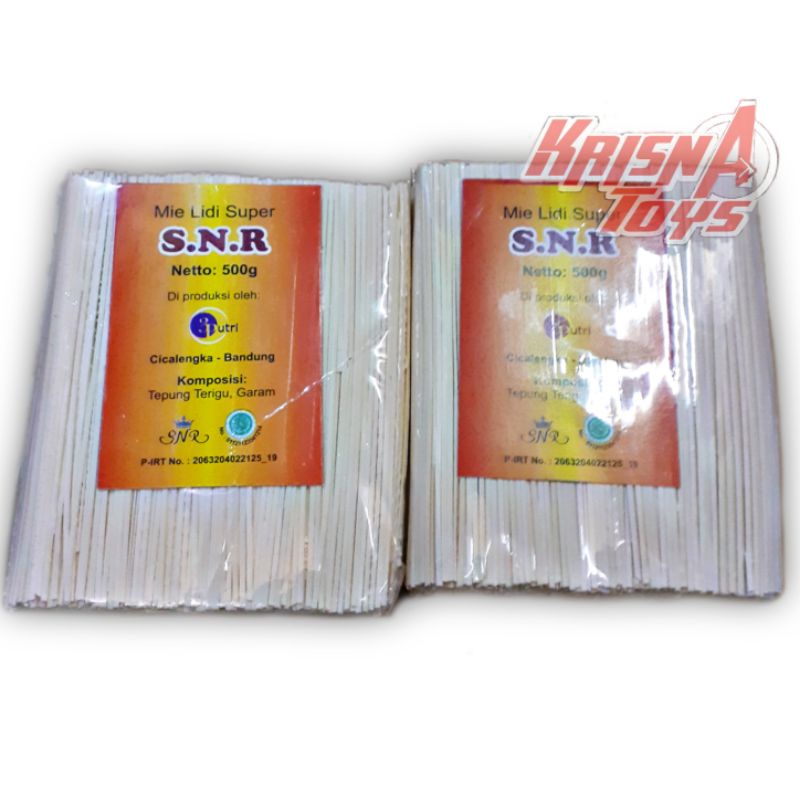 MIE LIDI SUPER ENAK DAN RENYAH/LIDI LIDIAN/MIE LIDI MENTAH 500gr/bungkus