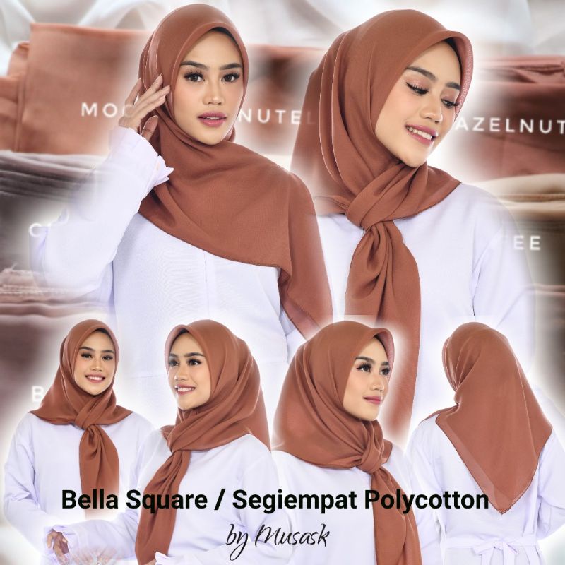 BELLA SQUARE SEGIEMPAT BELLA JILBAB POLYCOTTON