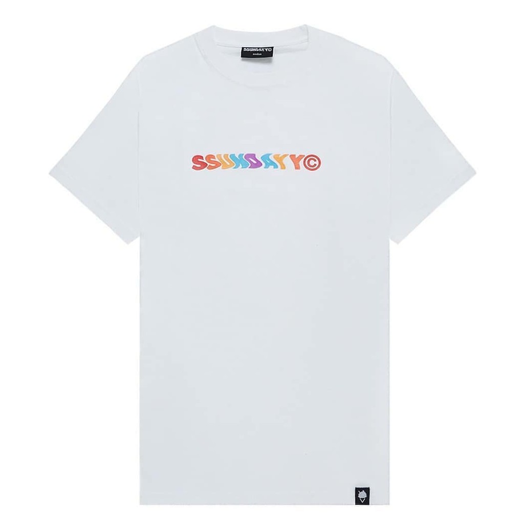 

SundaySundayCo - Kaos Pria - Forever Niji logo 05 White