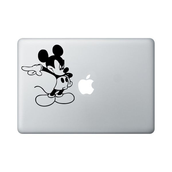 Sticker Laptop Apple Macbook 13' Decal - Angry Mickey